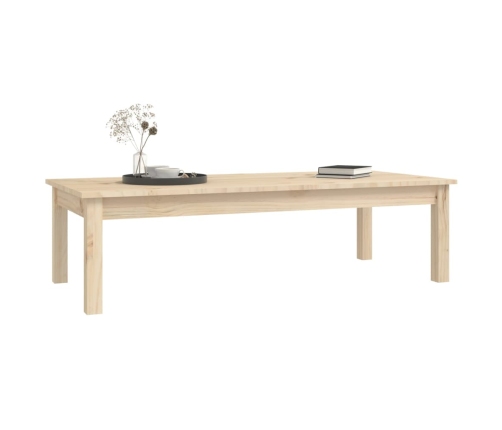 Mesa de centro de madera maciza de pino 110x50x30 cm