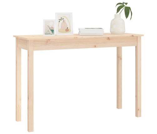 Mesa consola madera maciza de pino 110x40x75 cm