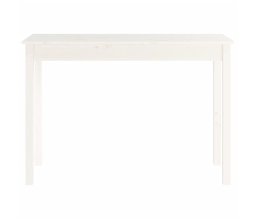 Mesa consola de madera maciza de pino blanco 110x40x75 cm