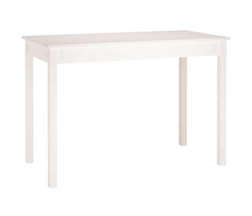 Mesa de comedor madera maciza de pino blanca 110x55x75 cm