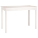 Mesa de comedor madera maciza de pino blanca 110x55x75 cm