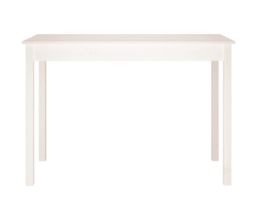 Mesa de comedor madera maciza de pino blanca 110x55x75 cm