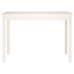 Mesa de comedor madera maciza de pino blanca 110x55x75 cm