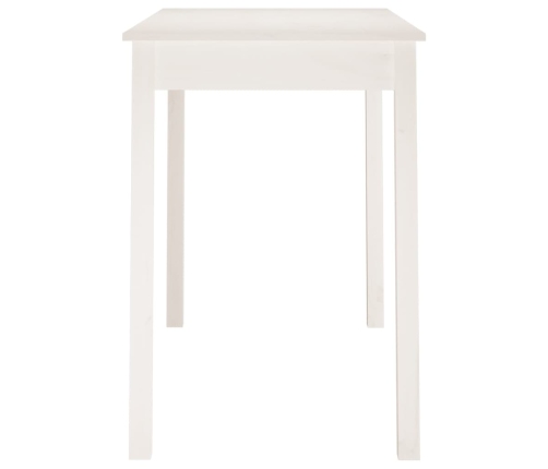 Mesa de comedor madera maciza de pino blanca 110x55x75 cm