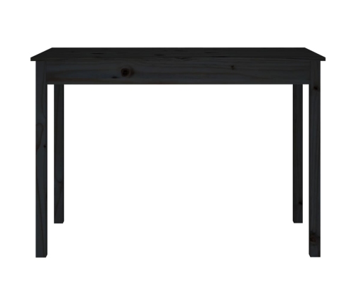 Mesa de comedor madera maciza de pino negro 110x55x75 cm