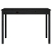 Mesa de comedor madera maciza de pino negro 110x55x75 cm