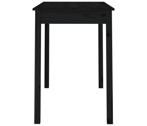 Mesa de comedor madera maciza de pino negro 110x55x75 cm