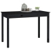 Mesa de comedor madera maciza de pino negro 110x55x75 cm