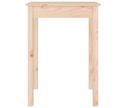 Mesa de comedor madera maciza de pino 55x55x75 cm