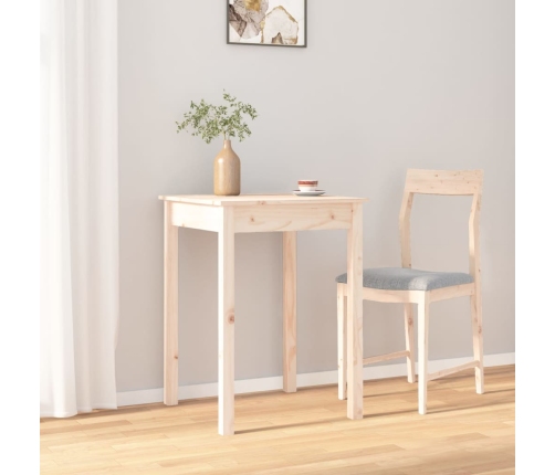 Mesa de comedor madera maciza de pino 55x55x75 cm