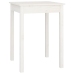 Mesa de comedor madera maciza de pino blanca 55x55x75 cm