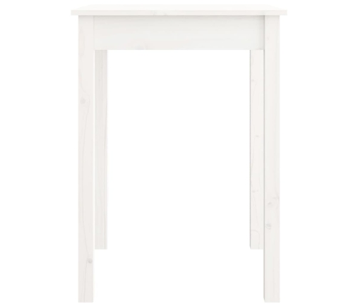 Mesa de comedor madera maciza de pino blanca 55x55x75 cm