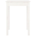 Mesa de comedor madera maciza de pino blanca 55x55x75 cm