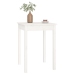 Mesa de comedor madera maciza de pino blanca 55x55x75 cm