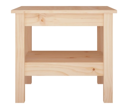 Mesa de centro de madera maciza de pino 45x45x40 cm