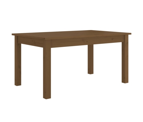 Mesa de centro madera maciza de pino marrón miel 80x50x40 cm