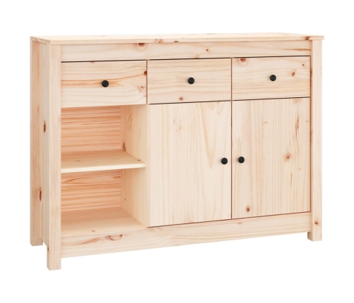 Aparador de madera maciza de pino 100x35x74 cm