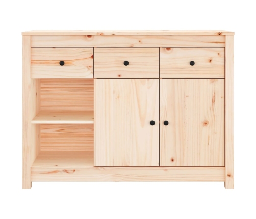 Aparador de madera maciza de pino 100x35x74 cm