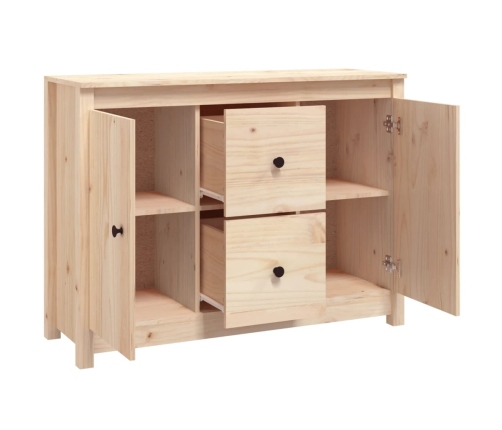 Aparador de madera maciza de pino 100x35x74 cm