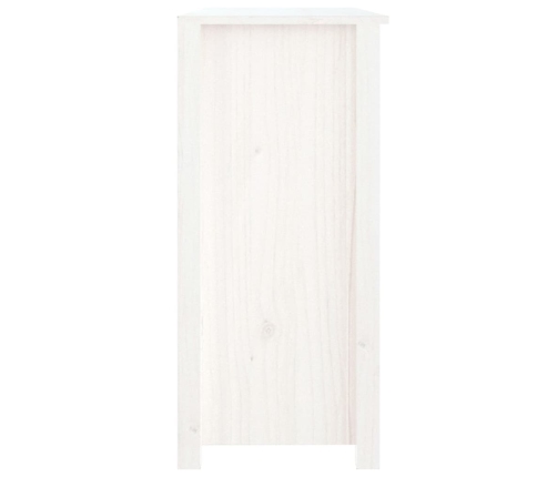 Aparador de madera maciza de pino blanco 100x35x74 cm