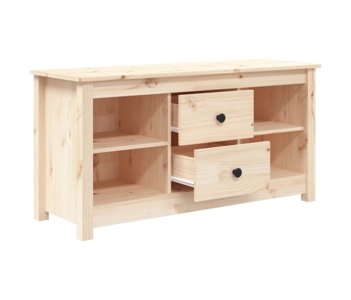 Mueble de TV de madera maciza de pino 103x36,5x52 cm