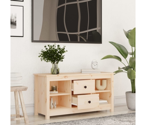 Mueble de TV de madera maciza de pino 103x36,5x52 cm