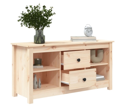 Mueble de TV de madera maciza de pino 103x36,5x52 cm