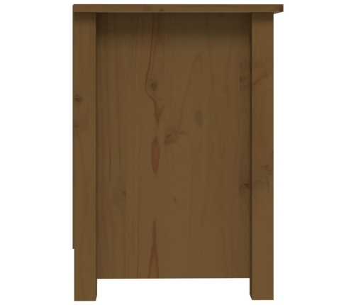 Mueble de TV madera maciza de pino marrón miel 103x36,5x52 cm