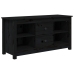 Mueble de TV de madera maciza de pino negro 103x36,5x52 cm