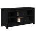 Mueble de TV de madera maciza de pino negro 103x36,5x52 cm