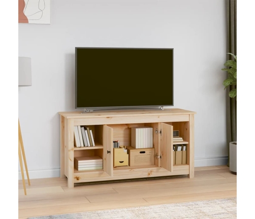 Mueble de TV de madera maciza de pino 103x36,5x52 cm