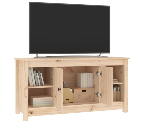 Mueble de TV de madera maciza de pino 103x36,5x52 cm