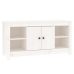 Mueble para TV de madera maciza de pino blanco 103x36,5x52 cm