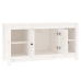 Mueble para TV de madera maciza de pino blanco 103x36,5x52 cm