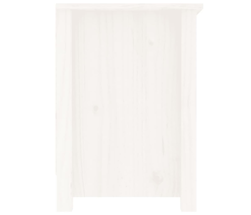 Mueble para TV de madera maciza de pino blanco 103x36,5x52 cm