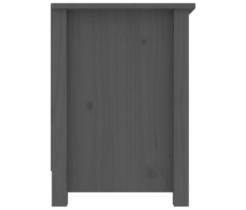 Mueble de TV de madera maciza de pino gris 103x36,5x52 cm