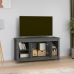 Mueble de TV de madera maciza de pino gris 103x36,5x52 cm