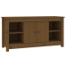 Mueble de TV madera maciza de pino marrón miel 103x36,5x52 cm