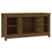 Mueble de TV madera maciza de pino marrón miel 103x36,5x52 cm