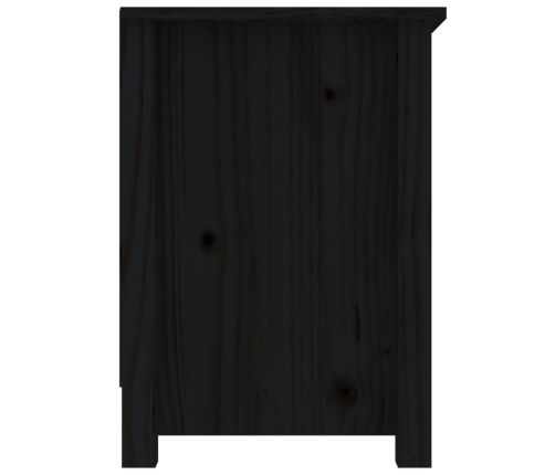 Mueble de TV de madera maciza de pino negro 103x36,5x52 cm