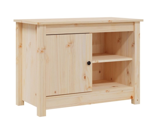 Mueble de TV de madera maciza de pino 70x36,5x52 cm