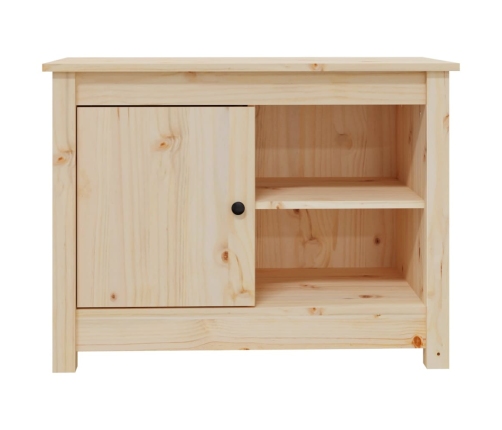 Mueble de TV de madera maciza de pino 70x36,5x52 cm