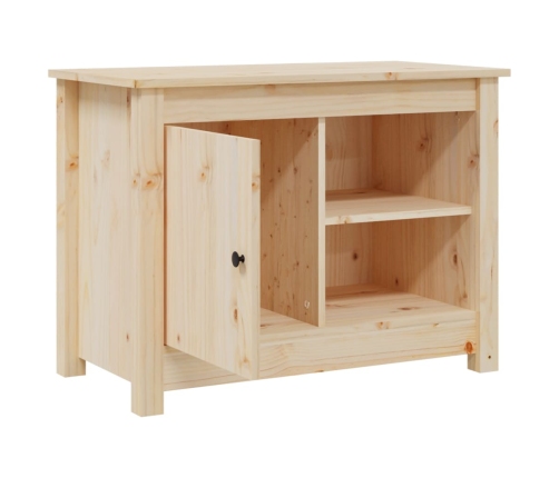 Mueble de TV de madera maciza de pino 70x36,5x52 cm