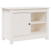 Mueble para TV de madera maciza de pino blanco 70x36,5x52 cm