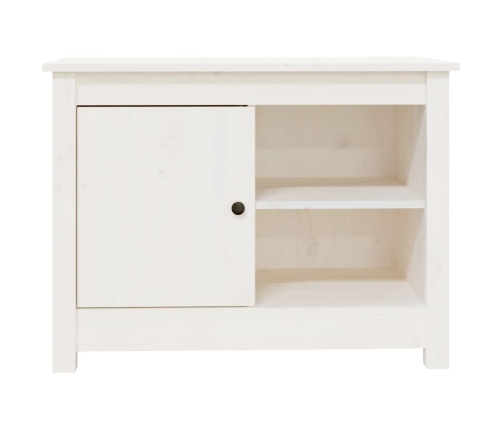 Mueble para TV de madera maciza de pino blanco 70x36,5x52 cm