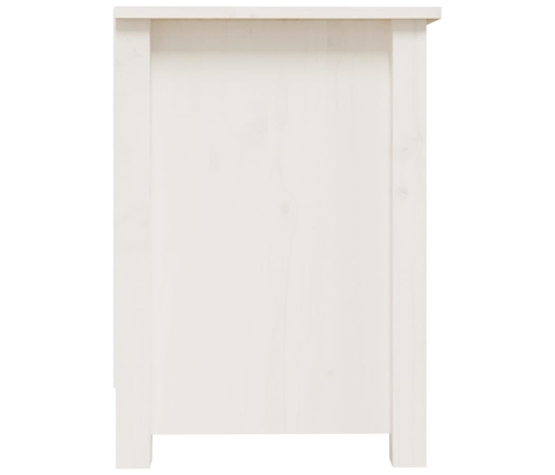 Mueble para TV de madera maciza de pino blanco 70x36,5x52 cm