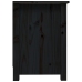 Mueble de TV de madera maciza de pino negro 70x36,5x52 cm