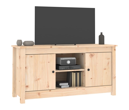 Mueble de TV de madera maciza de pino 103x36,5x52 cm