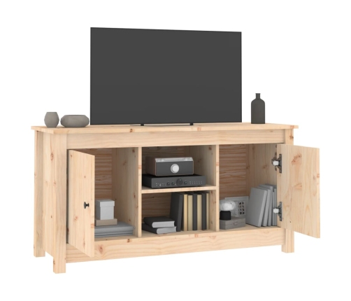 Mueble de TV de madera maciza de pino 103x36,5x52 cm