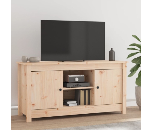 Mueble de TV de madera maciza de pino 103x36,5x52 cm